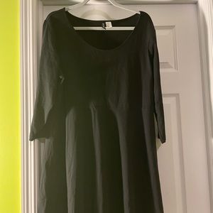 H&M Black Mini Skater Dress 2X